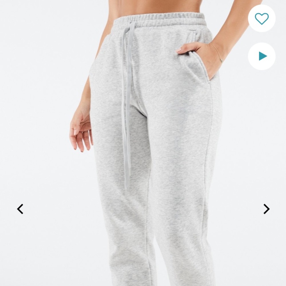 Gray sweatpants